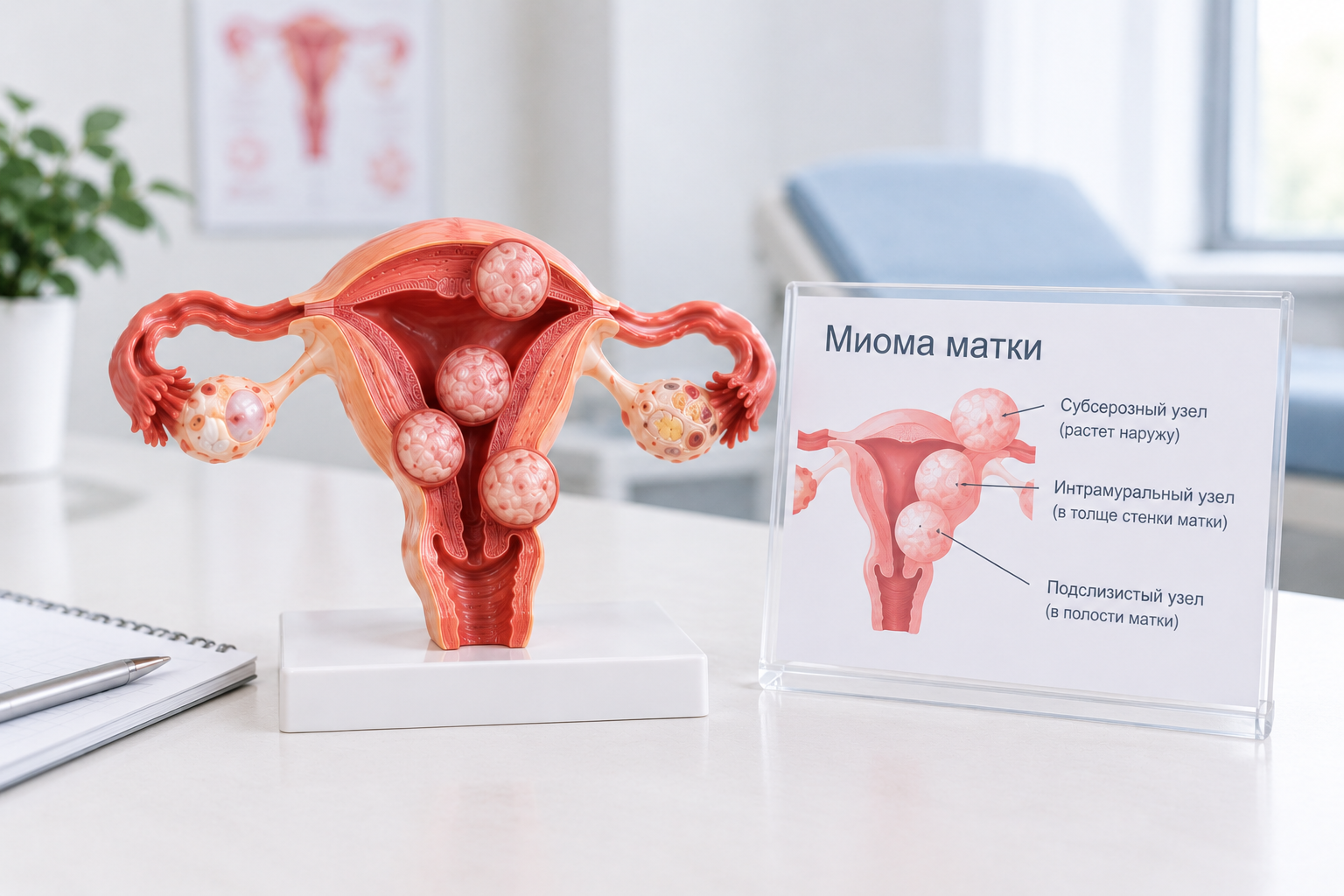 Миома матки: симптомы, диагностика и лечение у женщин